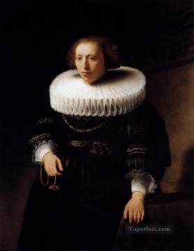 Rembrandt van Rijn Painting - retrato de una mujer rebrandt